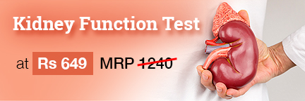 Kidney Function Test ( KFT) at Rs 649 ( Original Price -